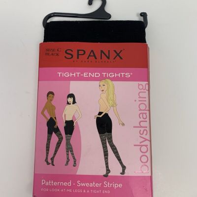 NWT SPANX Tight-end Tights Size C BLACK High Waisted Modern Workwear